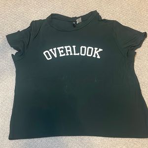 Divided H&M Size M Green Baby Crop Tee T Shirt